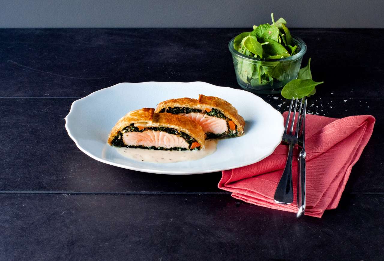 Rezept: Lachs im Blätterteig