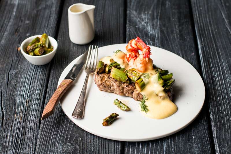 Surf and Turf: Rote Riesengarnele de luxe