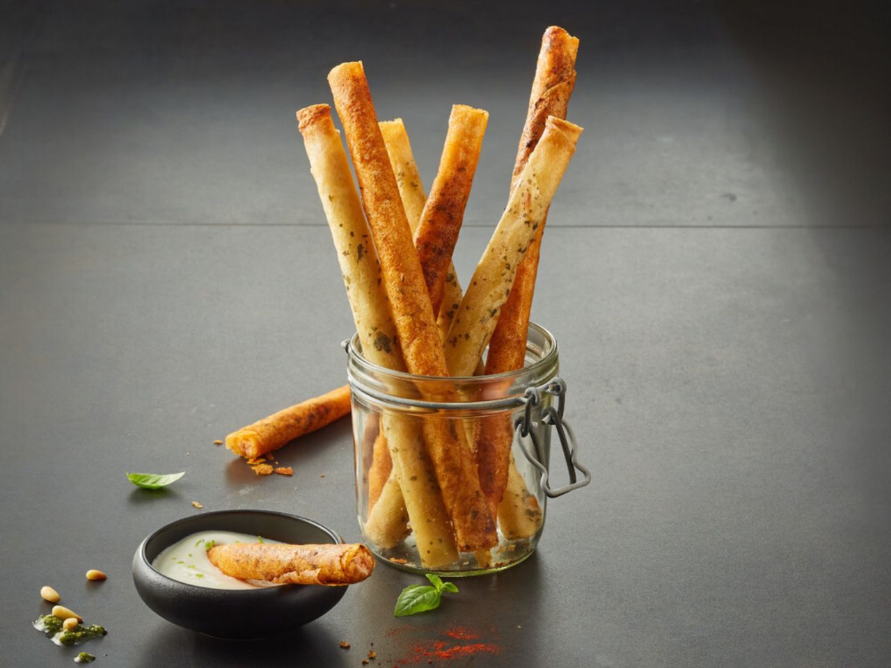 Lachs KnStick PestoMS,TK