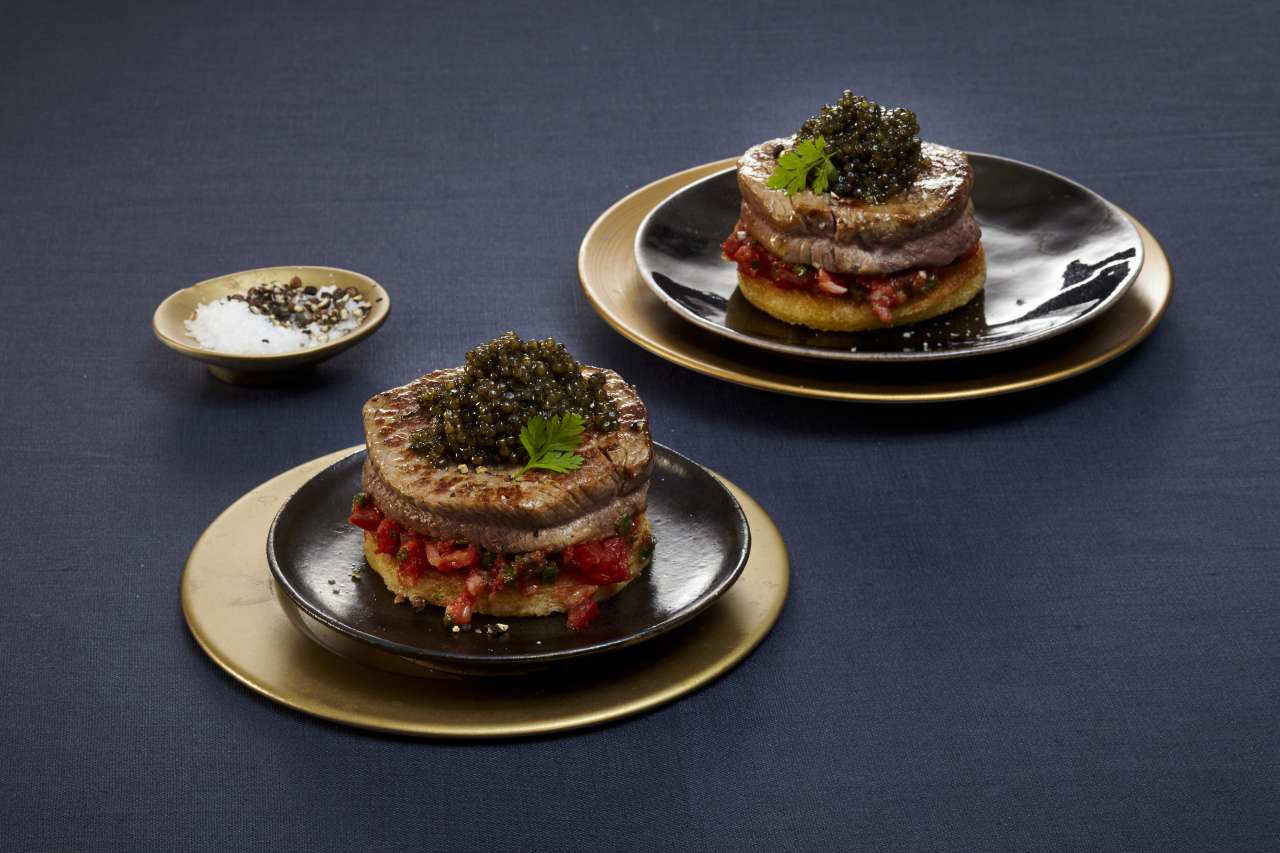 Rezept: Schlemmerschnitte mit Kaviar Rezept: Schlemmerschnitte mit Kaviar