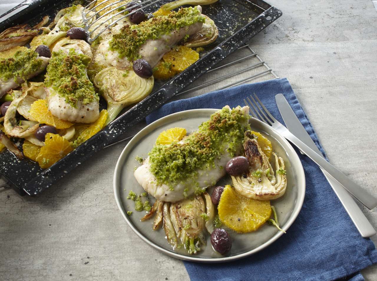 Rezept: Rotbarsch mit Fenchel aus dem Ofen Rezept: Rotbarsch mit Fenchel aus dem Ofen