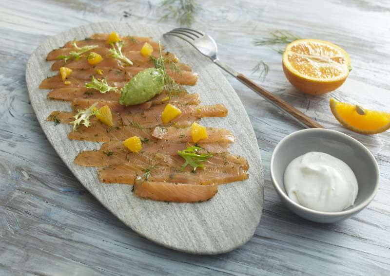 Carpaccio vom Orangenlachs