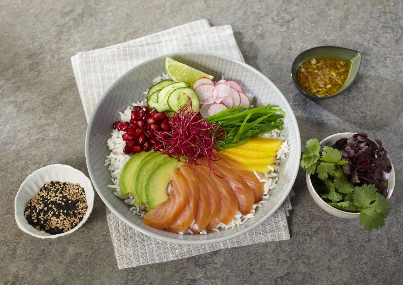 Bowl mit Räucherlachs