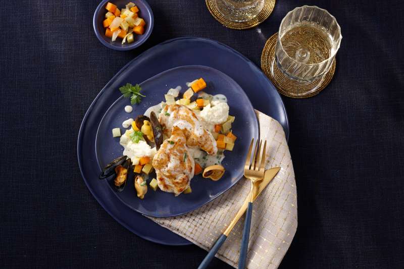 Seeteufel mit Miesmuschel-Ragout