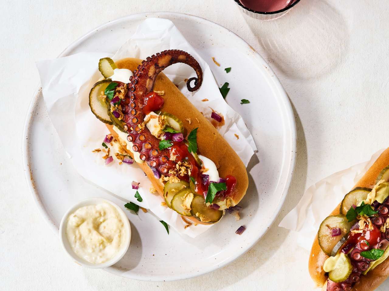 Pulpo Hot Dog