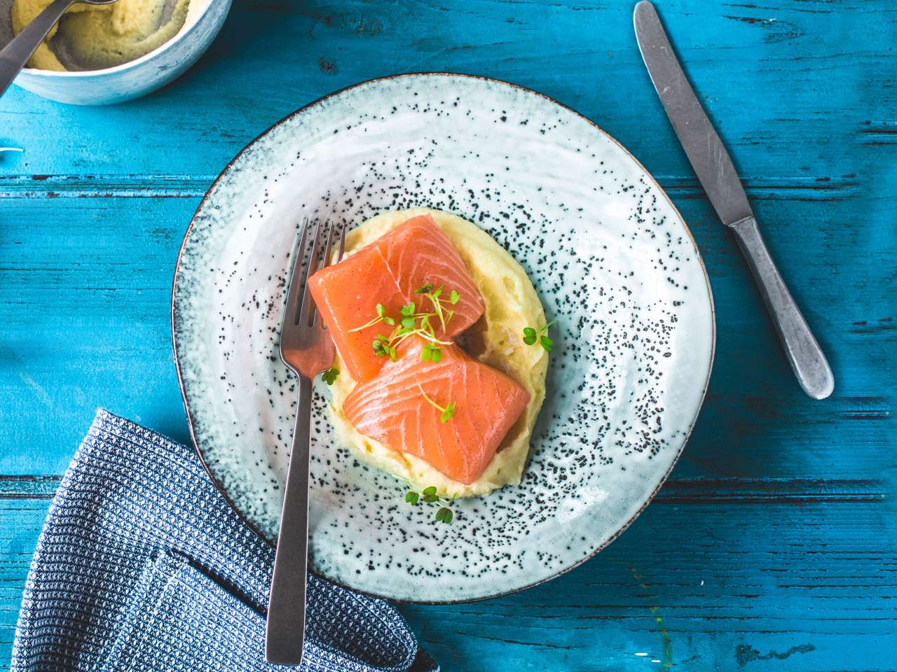 Confierter Lachs