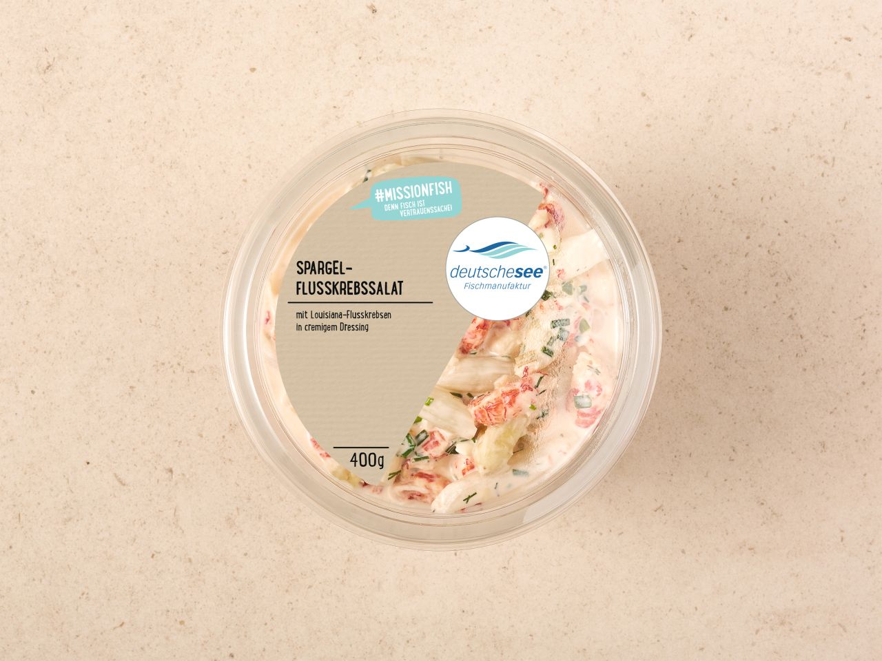 Spargel-Flusskrebssalat · 400g