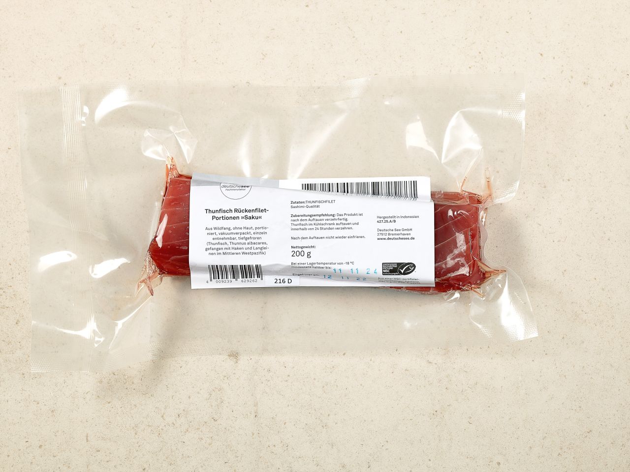 Thunfisch-Filet (Sashimi-Qualität) · Saku-Block AAA Grade