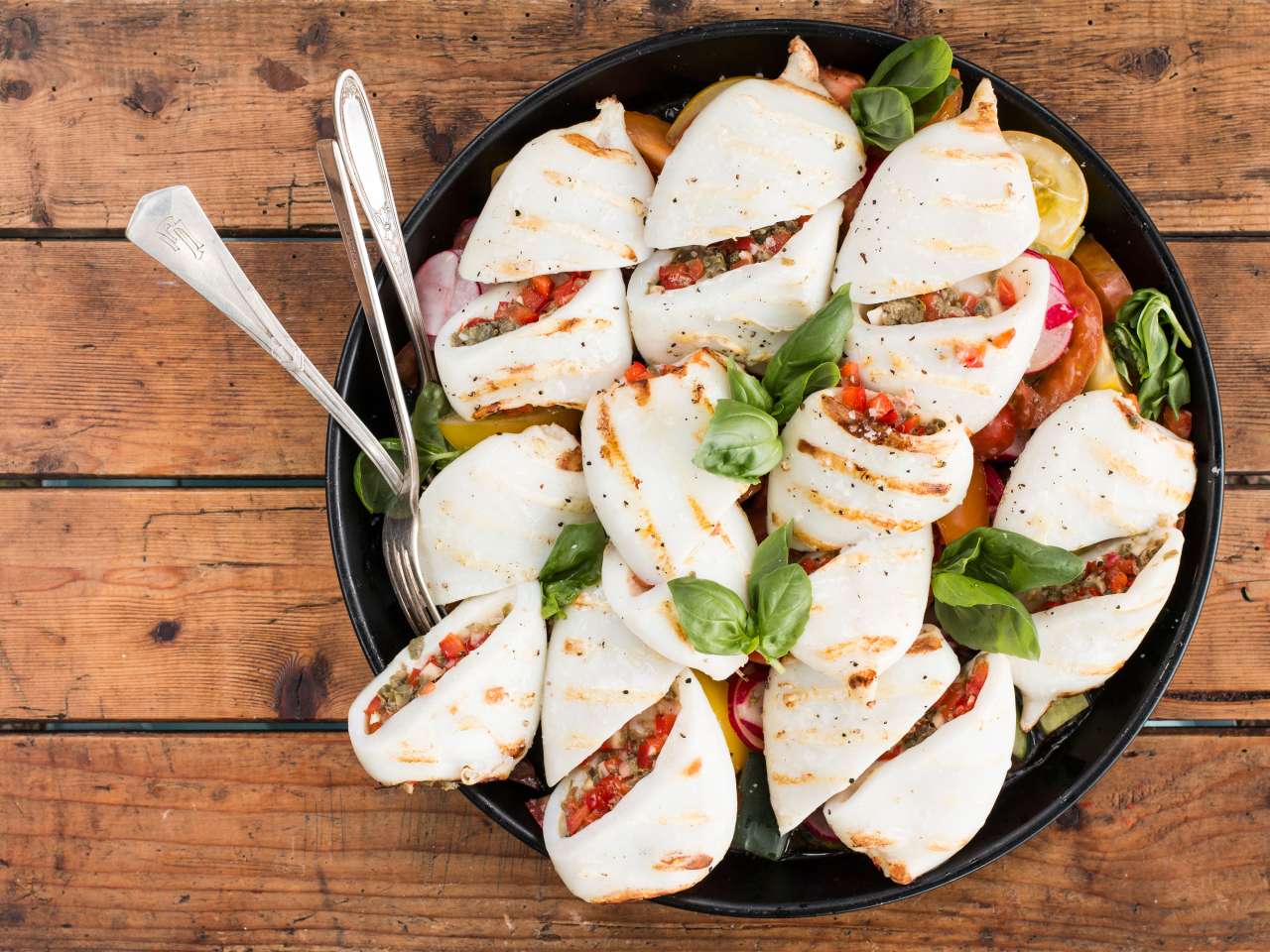 Wie grille ich Calamaretti?