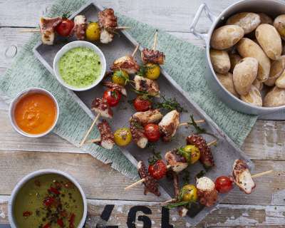 Pulpo-Tapas & Papas arrugadas