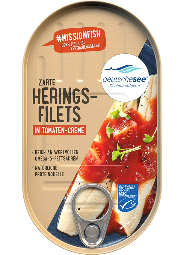 Heringsfilet in Tomaten-Creme