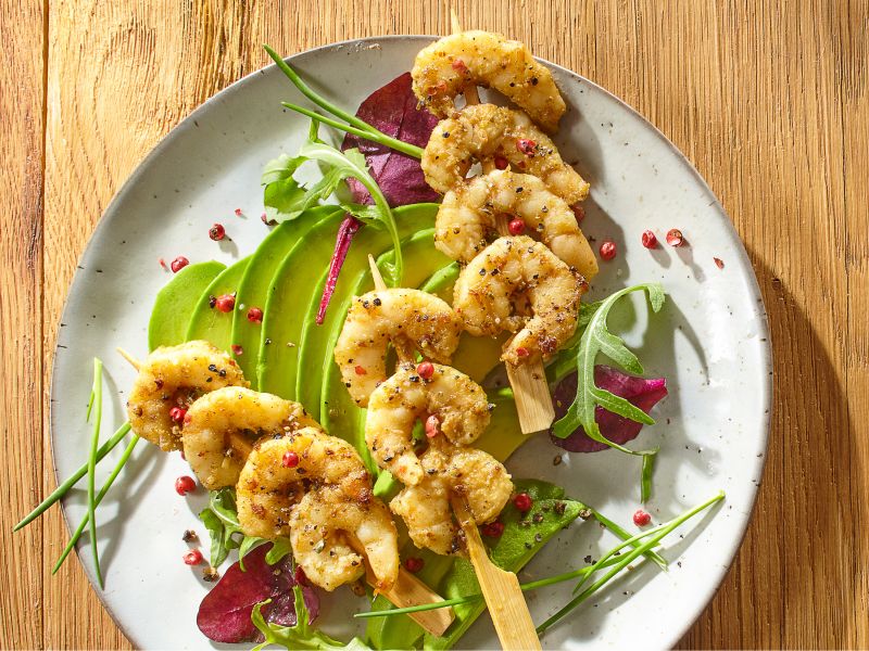 Garnelenspieße mit Pfeffermarinade bei Deutsche See bestellen