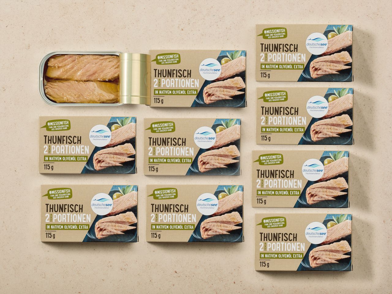 Spar-Bundle Deutsche See »Thunfisch-Filet in Olivenöl« Spar-Bundle Deutsche See »Thunfisch-Filet in Olivenöl«